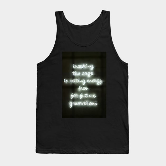 breaking Tank Top by Light Up Glow 